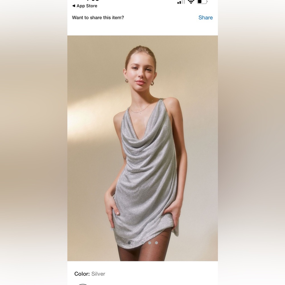 UO chainmail mini dress